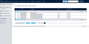 Outbound Email Section