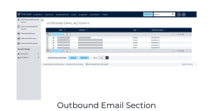 Outbound Email Section