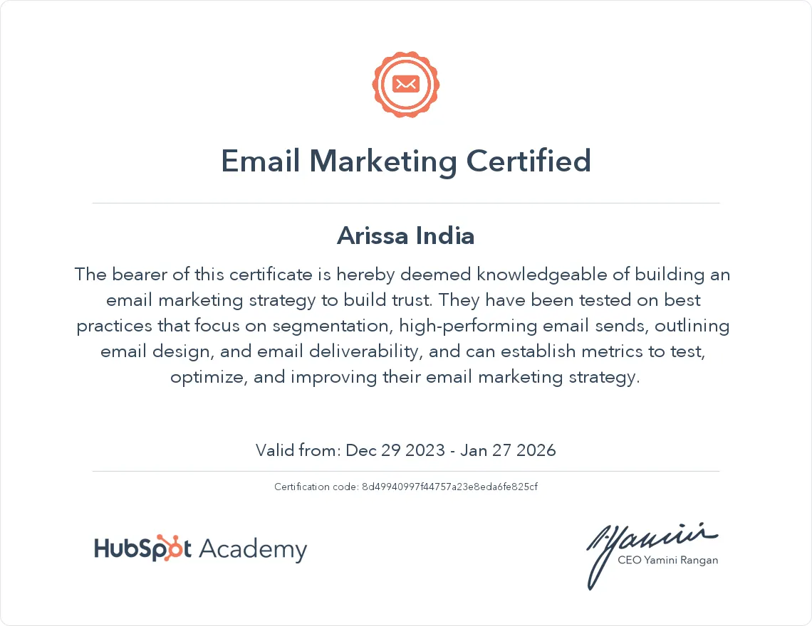 Email-Marketing-Certificate